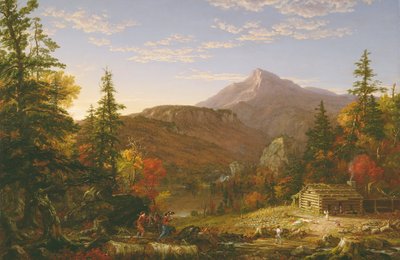 El regreso del cazador de Thomas Cole